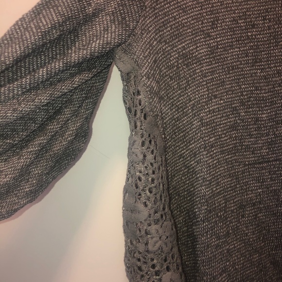 Grey Knit Cold Shoulder Top - Picture 4 of 6